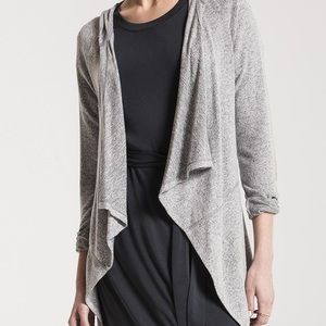 Z Supply Distressed Marled Waterfall Cardigan
